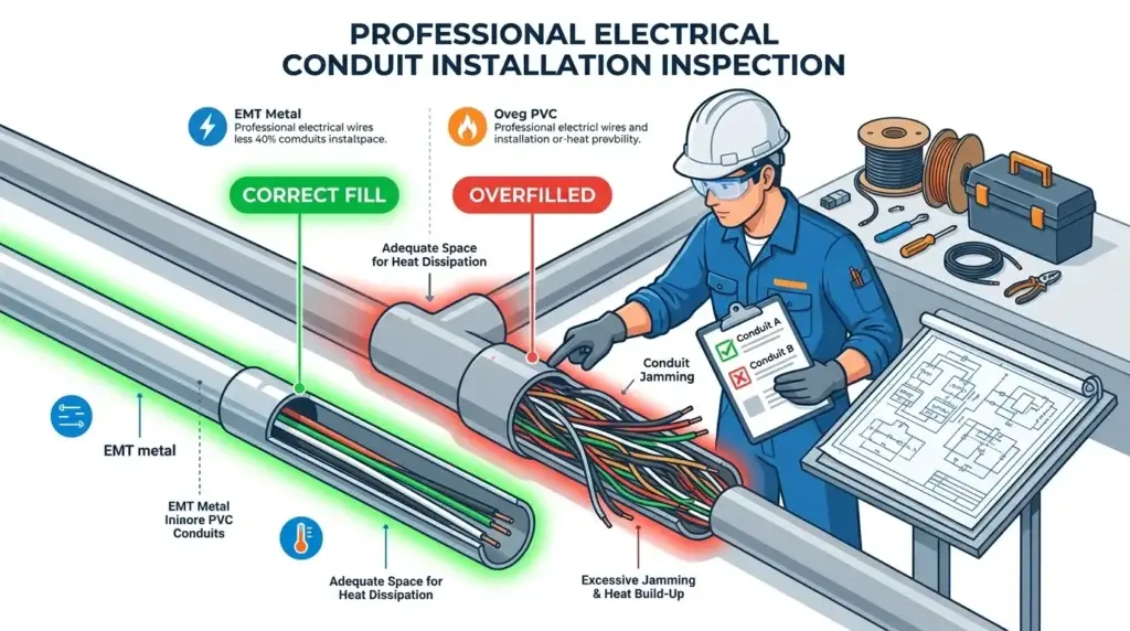 Common Conduit Fill Calculation Mistakes That Fail Inspections