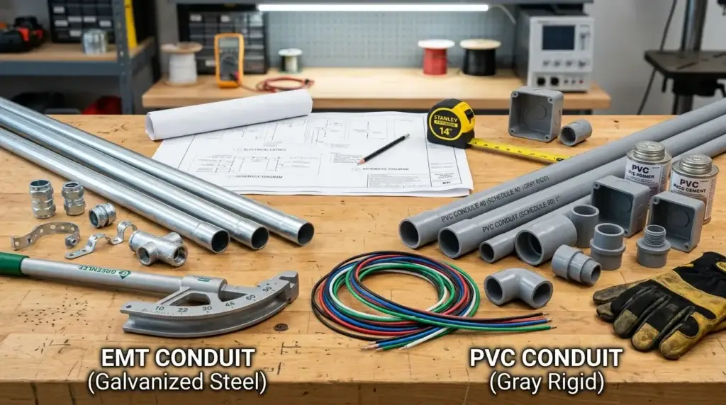 EMT vs PVC Conduit