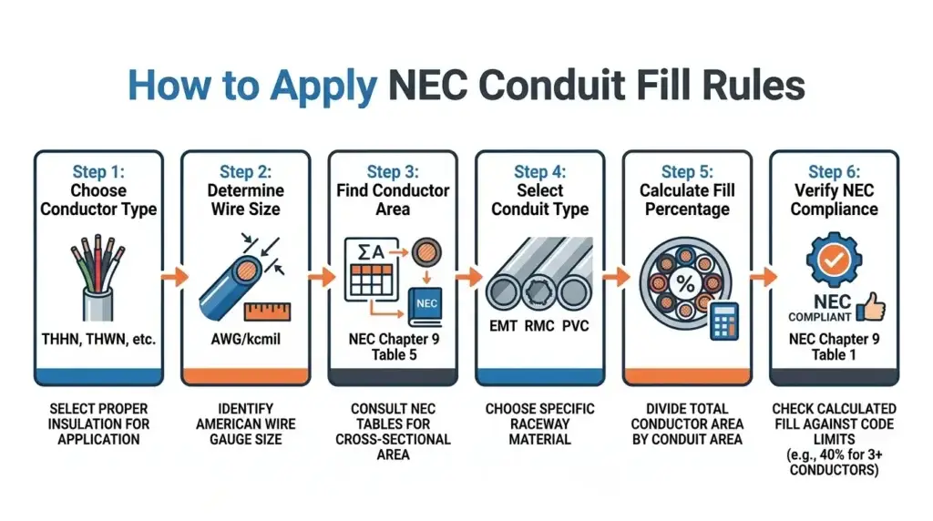 How to Apply NEC Conduit Fill Rules