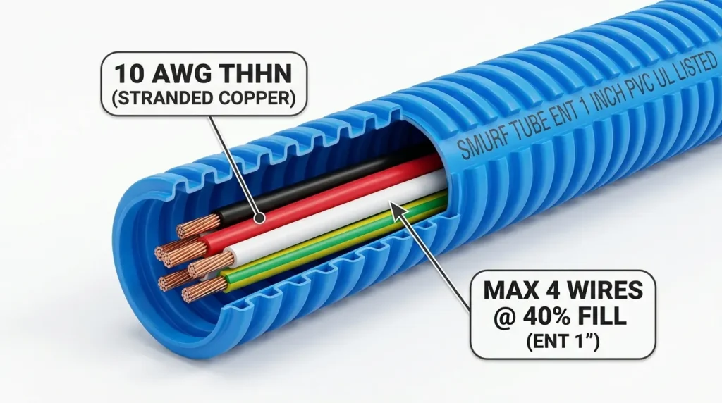 10 awg in ent conduit