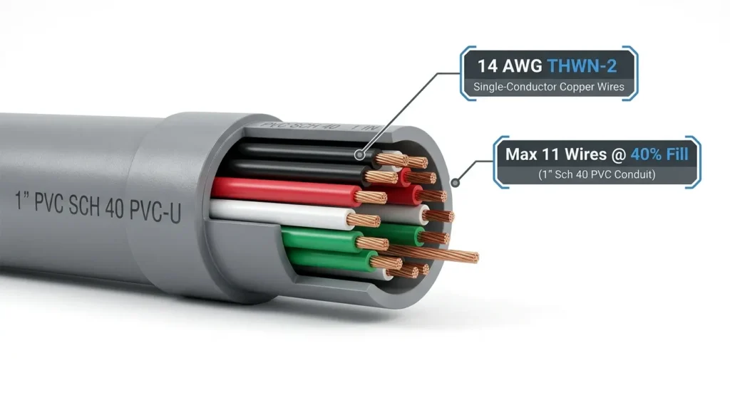 14 awg in pvc