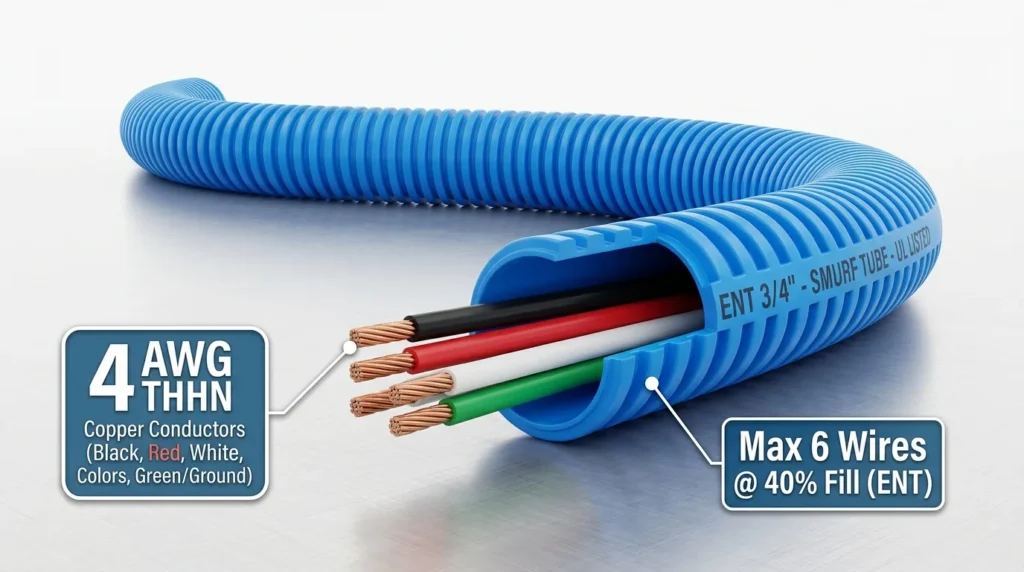 4 awg in ent conduit