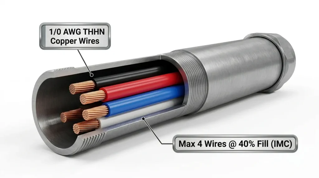 How Many 1/0 AWG Wires Fit in IMC Conduit (Fill Chart)