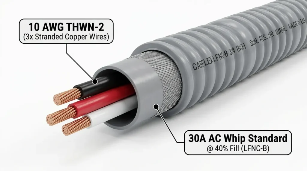 How Many 10 AWG Wires Fit in LFNC Conduit (Fill Chart)