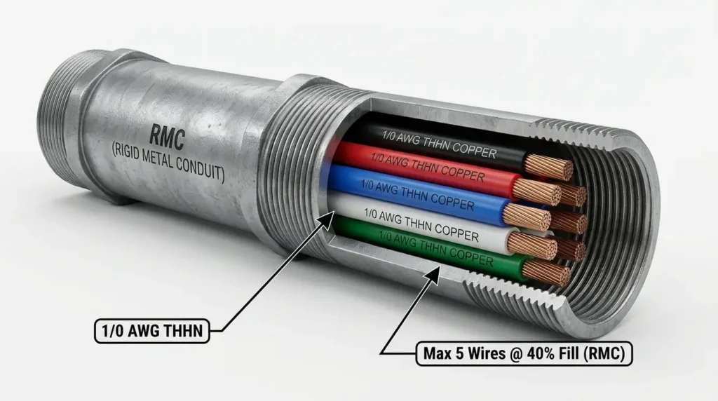 How Many 10 AWG Wires Fit in RMC Conduit (Fill Chart)