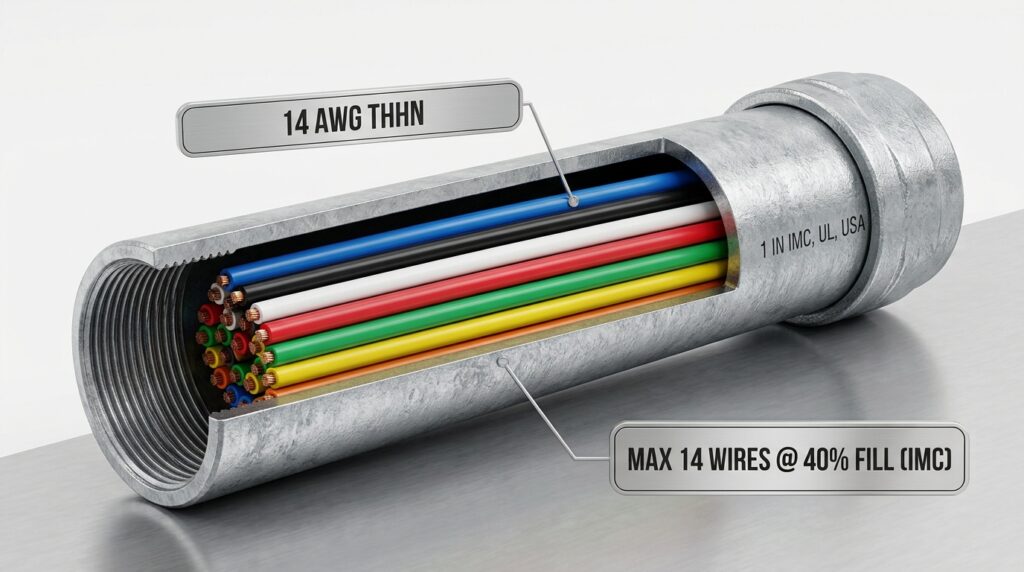 How Many 14 AWG Wires Fit in IMC Conduit (Fill Chart)