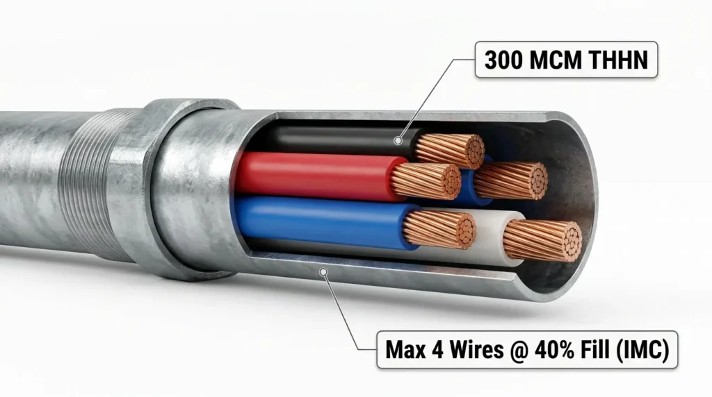 How Many 300 MCM Wires Fit in IMC Conduit (Fill Chart)