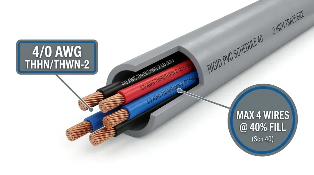 How Many 40 AWG Wires Fit in PVC Conduit (Fill Chart)