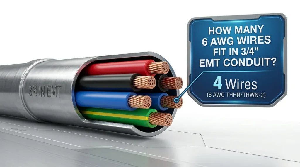 How Many 6 AWG Wires Fit in EMT Conduit (Fill Chart)