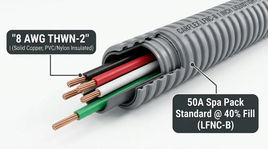 How Many 8 AWG Wires Fit in LFNC Conduit (Fill Chart)